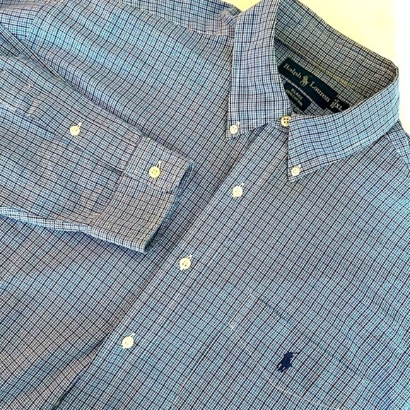 Ralph Lauren Men's Blake 100% Cotton Long Sleeve Button Up Shirt Size XL - Picture 1 of 5